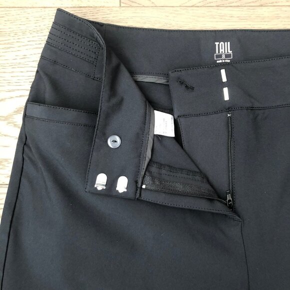Tail Athletic Poly Spandex 4 Pocket Bermuda Classic Golf Shorts Black Sz 8 NWOT - Picture 3 of 9